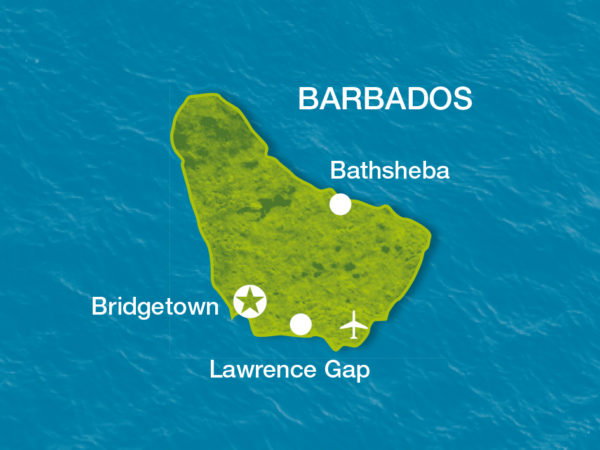 Karte von Barbados