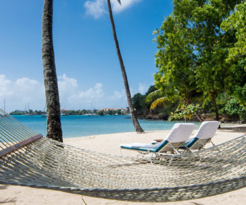 Hängematte am Strand auf den British Virgin Islands