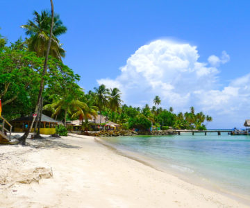 Strand am Pigeon Pointe auf Tobago