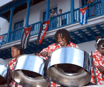 Steelpan Musiker in Cuba