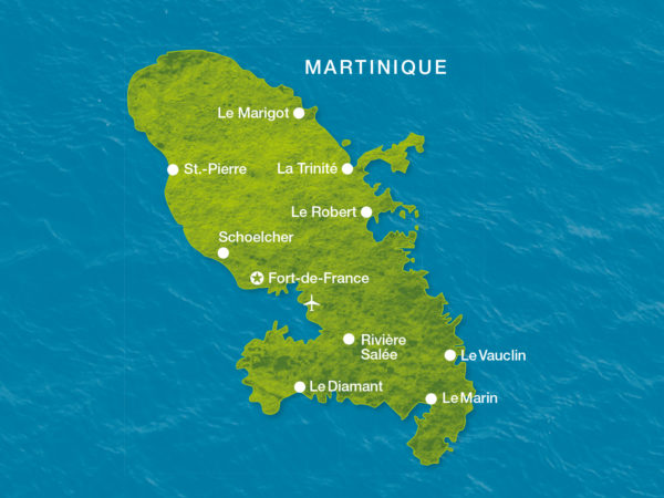 Karte Martinique