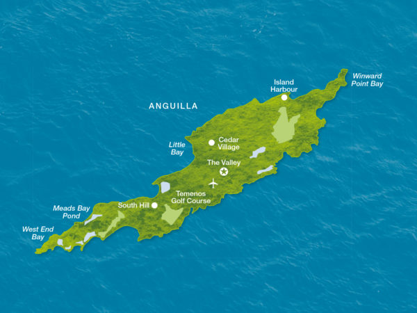 Karte Anguilla