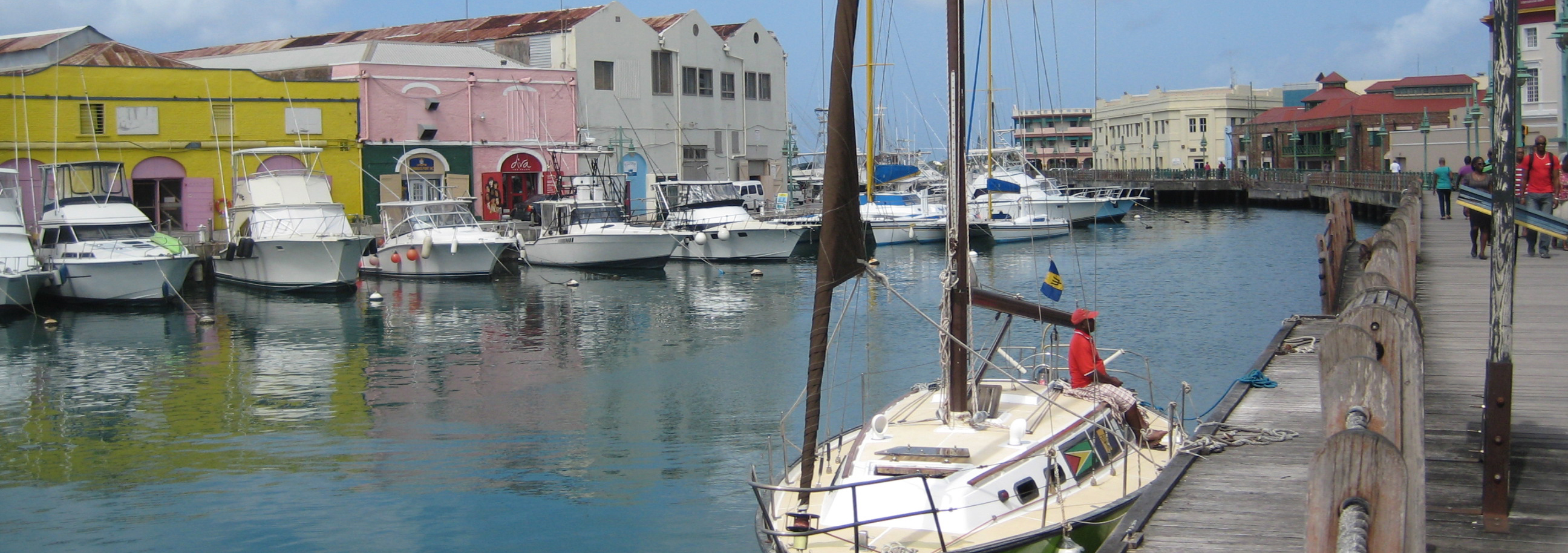 Hafen und Innenstadt von Bridgetown auf Barbados