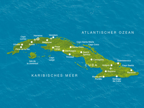 Karte Cuba