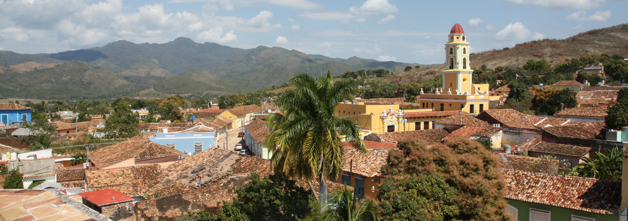 Blick über die koloniale Altstadt Trinidads im Süden von Cuba