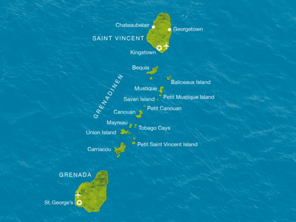 Karte Grenada