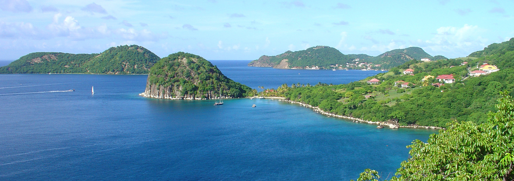 Die Iles des Saintes vor Guadeloupe