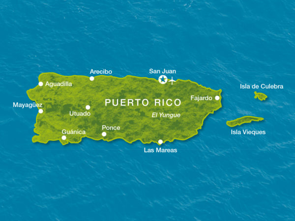 Karte Puerto Rico