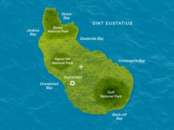 Karte Sint Eustatius