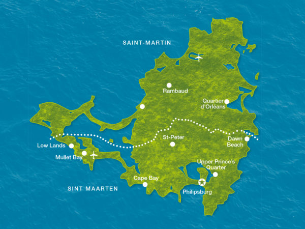 Karte St. Maarten