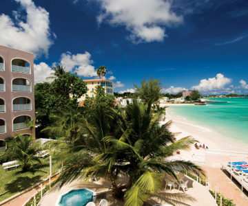 Butterfly Beach Hotel, Barbados, Hotel am Strand