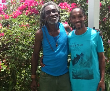 Bei Ras Natango im Botanischen Garten, Jamaica