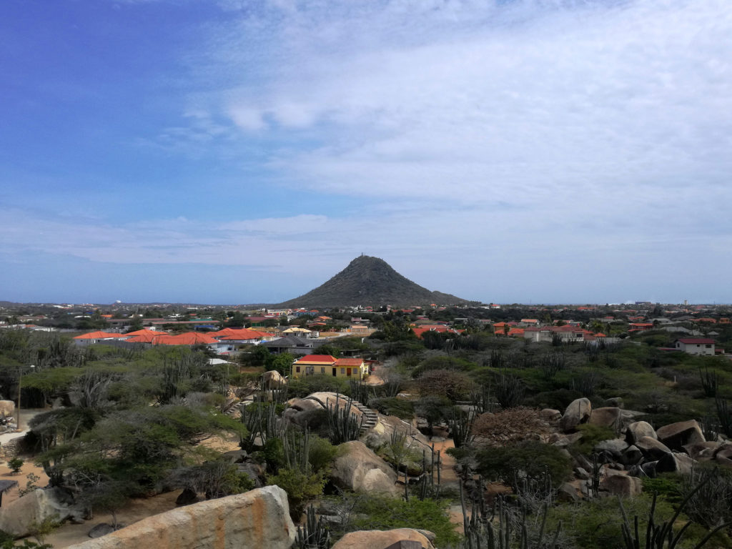 Blick über die Insel Aruba