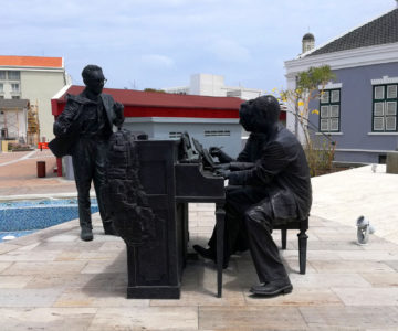 Ewige Musiker in Oranjestad auf Aruba