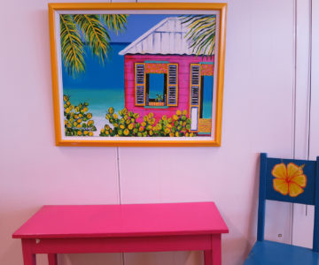 Farbenfrohe Kunst auf Curacao