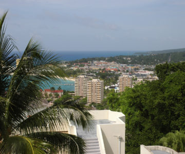 Blick über Ocho Rios, Jamaica