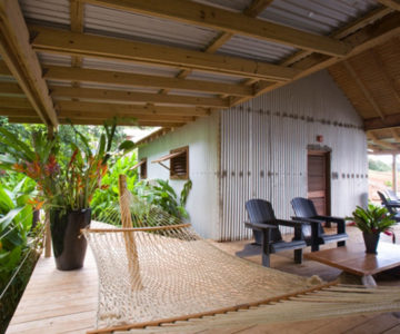 Pagua Bay House, Dominica, Terrasse