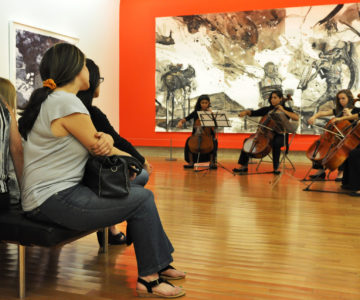 Cellokonzert im Kunstmuseum in Ponce, Puerto Rico