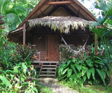 Azania Bungalows, Costa Rica, Playa Cocles, Aussenansicht eines Bungalows