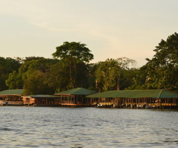 Mawamba Lodge, Costa Rica, Tortuguero, Blick auf die Lodge