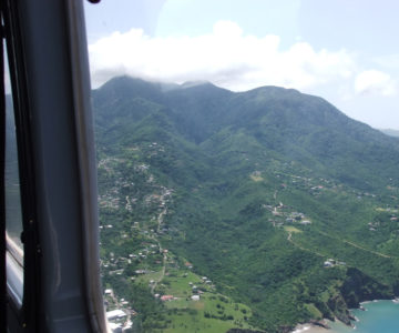 Anflug mit Fly Montserrat auf Montserrat