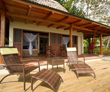 Bosque del Cabo Rainforest Lodge, Costa Rica, Osa Halbinsel, Aussenansicht eines Bungalows