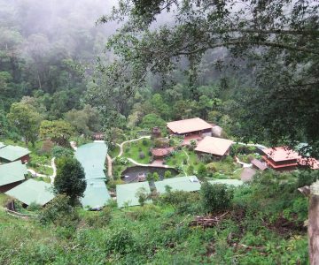 Trogon Lodge, Costa Rica, San Gerardo de Dota, Blick auf die Anlage