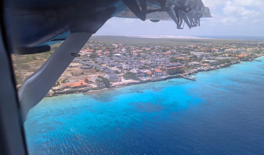 Bonaire Landeanflug von Curacao aus
