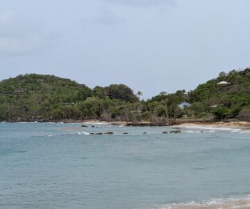 Bequia Blick über eine kleine, ruhige Bucht