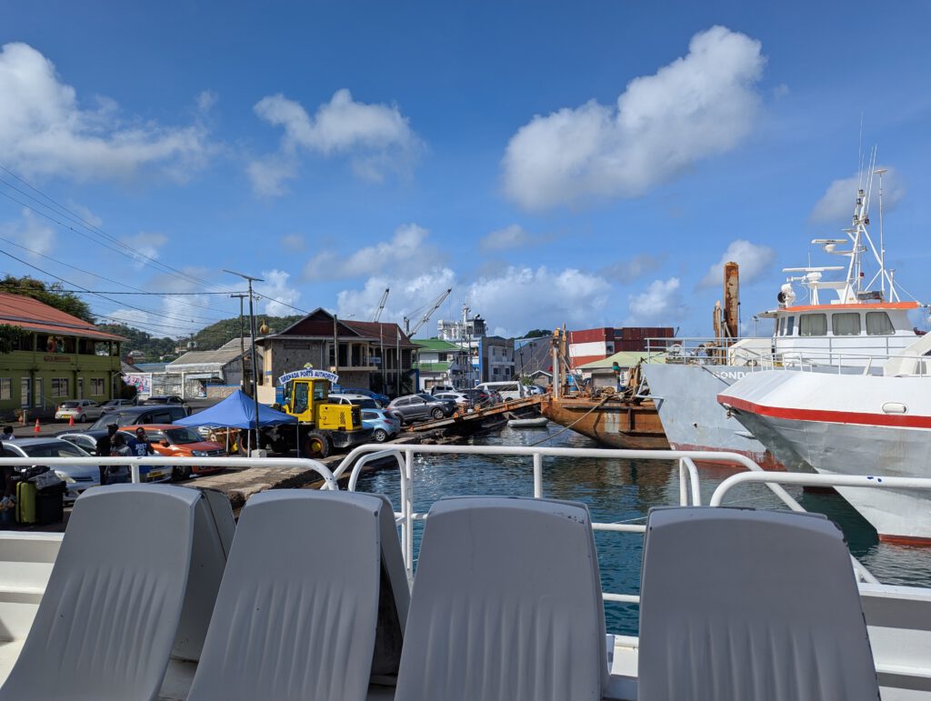 Carriacou Ankunft im Hafen