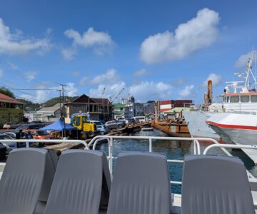 Carriacou Ankunft im Hafen