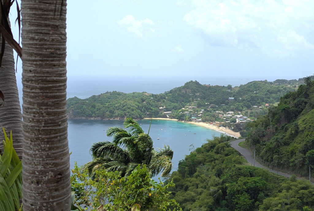 Tobago Blick auf die Bucht von Castara