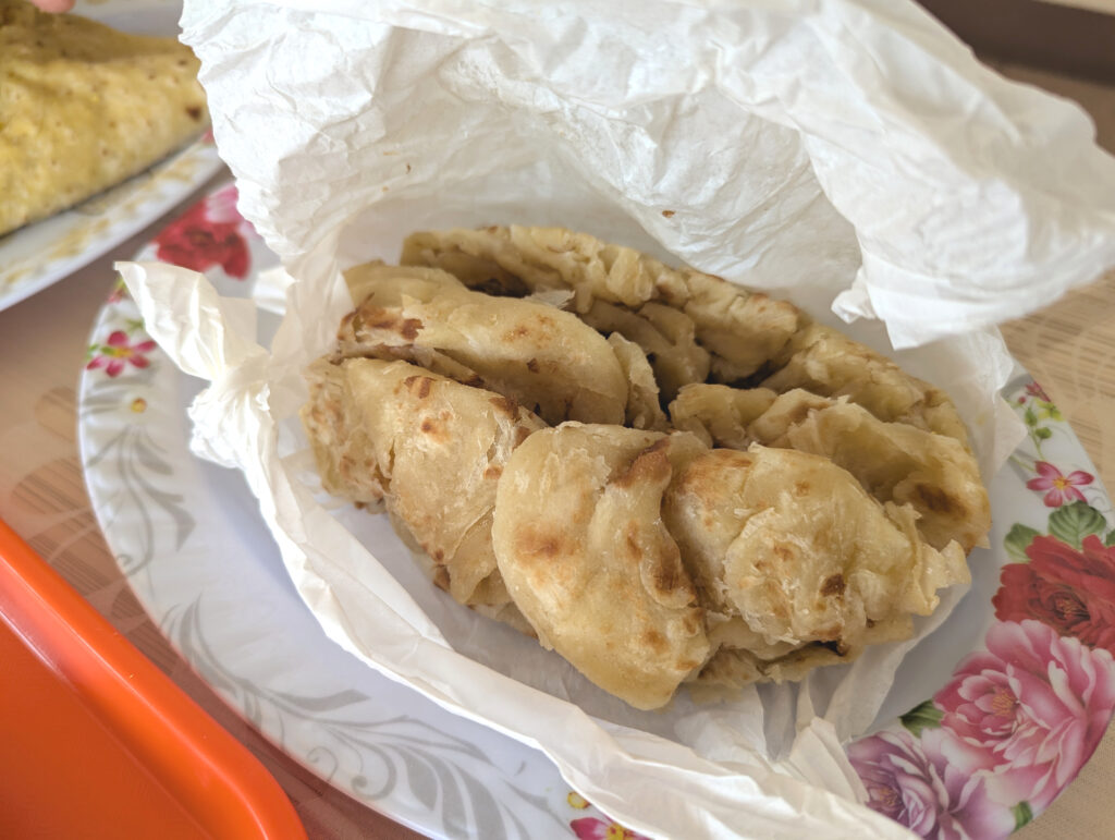 Trinidad Roti - Beilage und "Besteck" in einem