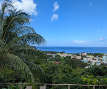 Dominica The Champs Blick auf Portsmouth
